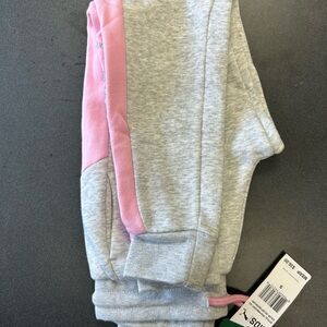 Kids Gray and Pink Joggers